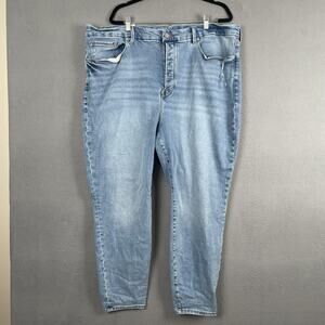 Good American Jeans Womens 26 Light Wash Blue High Rise Skinny Stretch Denim